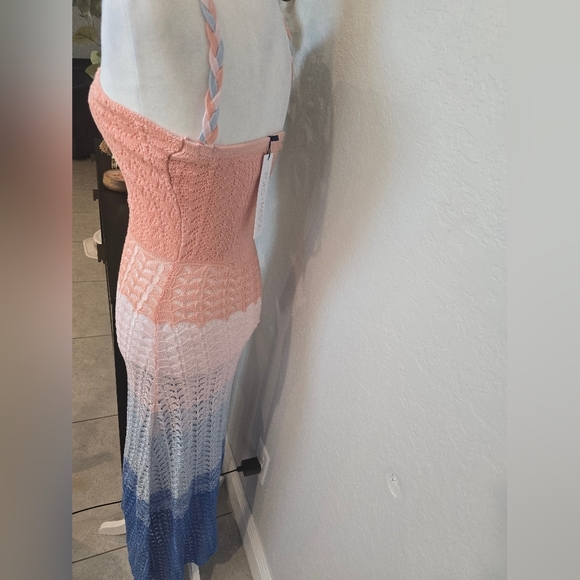 Koko + Mason Colorful Crochet Knit Maxi Dress Size M - Picture 5 of 7